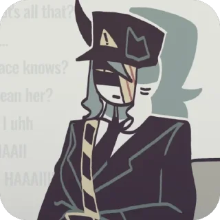 Telegram sticker 😐 стикеры по дангер ау fpe🖤⚠️