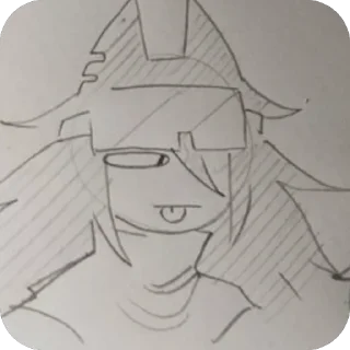 Telegram sticker 😋 стикеры по дангер ау fpe🖤⚠️