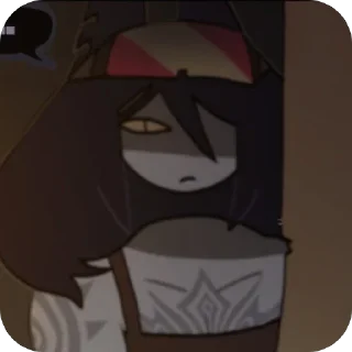 Telegram sticker 😕 стикеры по дангер ау fpe🖤⚠️