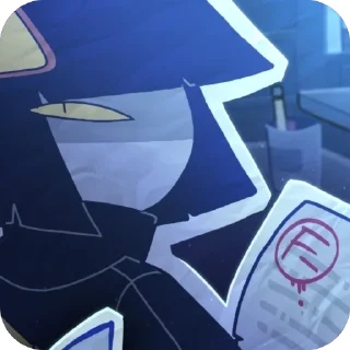 Telegram sticker 😒 стикеры по дангер ау fpe🖤⚠️