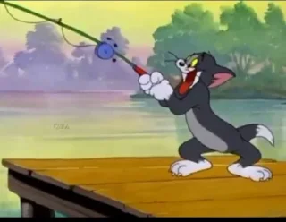 Telegram sticker 🎣 ندودي ، 🐈‍⬛ @i1NNN1