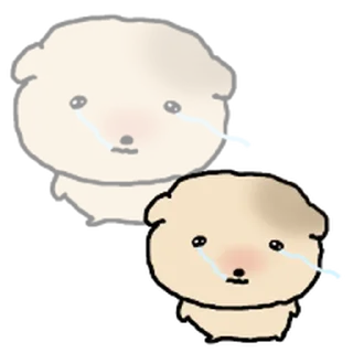 Telegram sticker ⭐ 찌글해요 황토강아디 @moe_sticker_bot