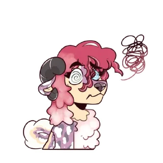 Telegram sticker 😵‍💫 Jazzy Reacts