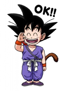 Telegram sticker 👍 Dragon Ball Saga by @TheYehudi