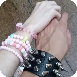 Telegram sticker ✋ اريد بوسه