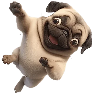 Telegram sticker 🤪 Милый Мопс @Nyasticks