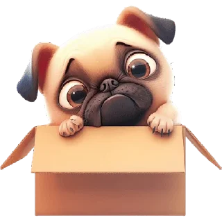 Telegram sticker 😐 Милый Мопс @Nyasticks