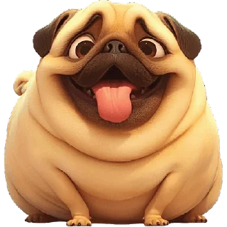 Video sticker 🥹 Милый Мопс @Nyasticks