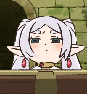 Telegram sticker ⭐️ Frieren Reactions by @UWUCHIHA099