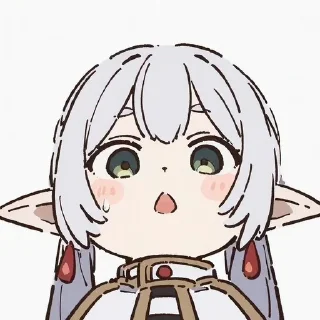 Sticker ⭐️ Frieren Reactions by @UWUCHIHA099