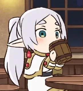 Telegram sticker ⭐️ Frieren Reactions by @UWUCHIHA099