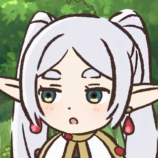 Telegram sticker ⭐️ Frieren Reactions by @UWUCHIHA099