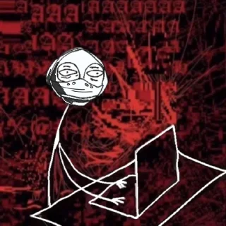 Telegram sticker 💀 челы какие-то @qsr000blinklas