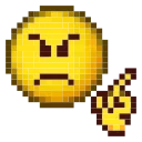 Video sticker ❌ Pixel face by @icesescook