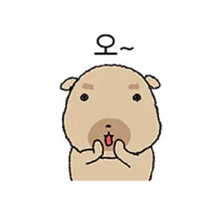 Telegram stiker ⭐ 조구만 똥개 도룽이 3 @moe_sticker_bot