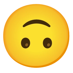 Sticker 🙃 mautrix-telegram unicodemoji (1/19)