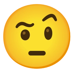 Sticker 🤨 mautrix-telegram unicodemoji (1/19)