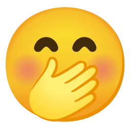 Sticker 🤭 mautrix-telegram unicodemoji (1/19)