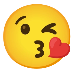 Sticker 😘 mautrix-telegram unicodemoji (1/19)