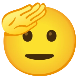 Sticker 🫡 mautrix-telegram unicodemoji (1/19)