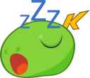 Telegram sticker 😴 Konquis Emoticons