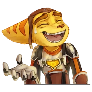 Telegram sticker 😅 Ratchet and Clank Out of Context