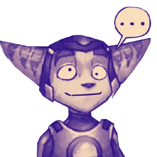 Telegram sticker 😐 Ratchet and Clank Out of Context