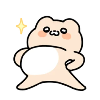Video sticker ⭐ 와플곰이 나타나따! 2 @moe_sticker_bot