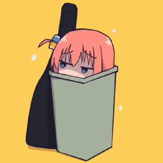 Telegram sticker 😓 Bocchi the Rock! 🎸 (@TodorokiShouto)