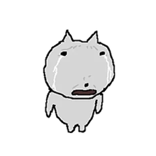 Telegram sticker ⭐ 언제나 작은 회색 고양이 @moe_sticker_bot