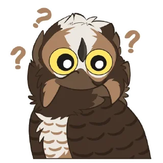 Video sticker 😕 Owls by Pulexart.com