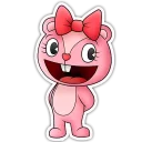 Telegram sticker 👧 Happy Tree Friends