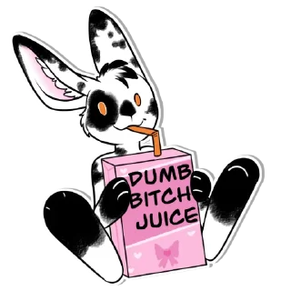 Telegram sticker 🥤 CrayRabbit Stickers