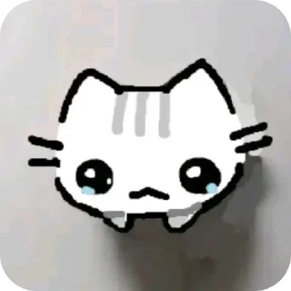 Telegram sticker 😢 котики котики