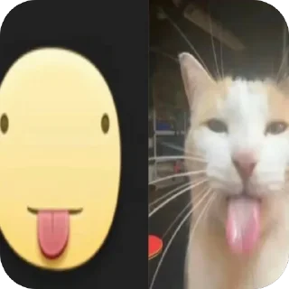Телеграм стикер 😛 Heh:3