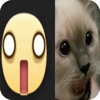 Телеграм стикер 😨 Heh:3