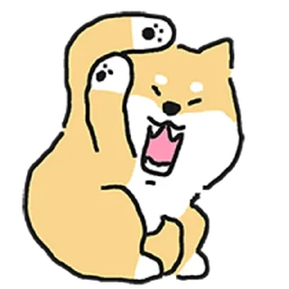 Telegram stiker ⭐ 엄살 시바 @moe_sticker_bot
