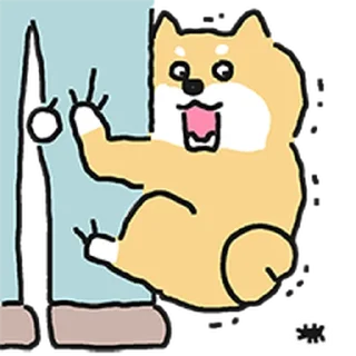 Sticker ⭐ 엄살 시바 @moe_sticker_bot