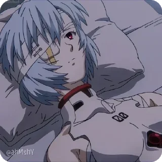 Telegram sticker 🤕 - ᗷY @ahMshY 𓉮 . Evangelion