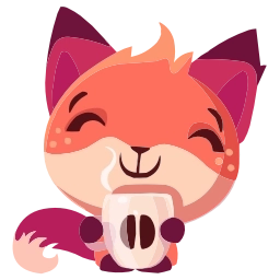 Sticker 🤩 Фокси @TgEmojis @TgEmodziBot