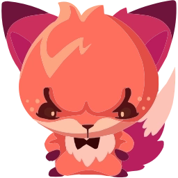 Sticker 🤩 Фокси @TgEmojis @TgEmodziBot