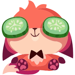 Sticker 🤩 Фокси @TgEmojis @TgEmodziBot