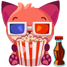 Sticker 🤩 Фокси @TgEmojis @TgEmodziBot