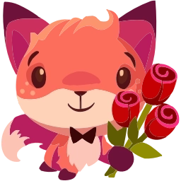 Sticker 🤩 Фокси @TgEmojis @TgEmodziBot