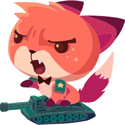 Sticker 🤩 Фокси @TgEmojis @TgEmodziBot