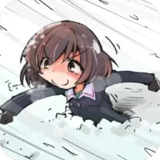 Telegram sticker 🥰 Yukari Akiyama