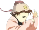Телеграм стикер ✂ Let's all love Lain
