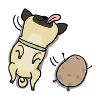 Telegram sticker ❇️ Kawaii Potato