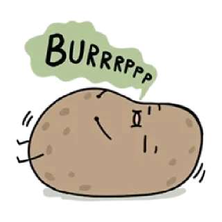 Telegram sticker ❇️ Kawaii Potato