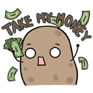 Telegram sticker ❇️ Kawaii Potato
